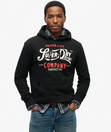 Perfect Fit Hoodie mit Schriftzug Image 1