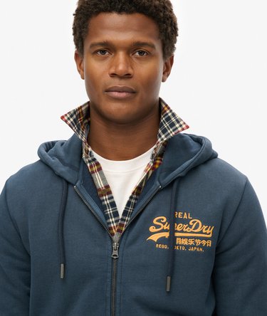 Kapuzenjacke mit gesticktem Vintage Logo Image 3