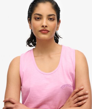 Essential Logo Garment Dye Vest Top Image 3