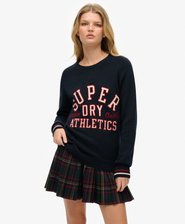 Slouchy Knitted Graphic Crew Jumper