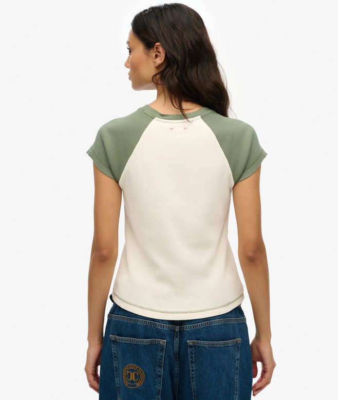 Athletic Essentials Raglan Cap Sleeve T-Shirt