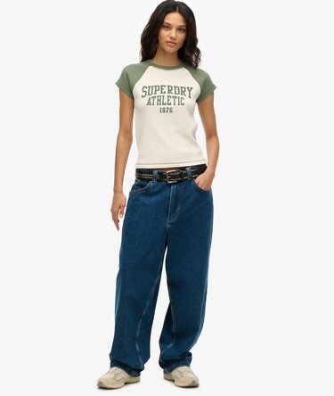 Athletic Essentials Raglan Cap Sleeve T-Shirt Image 2