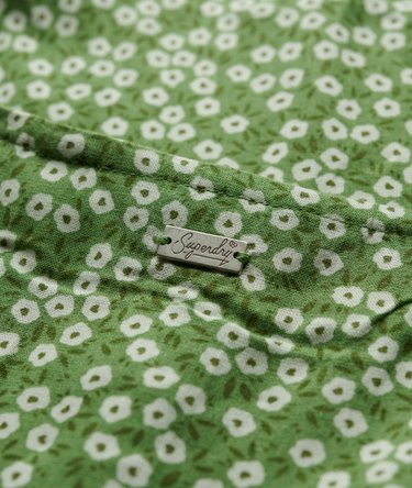 Printed Button-Up Cami Midi Dress Image 6