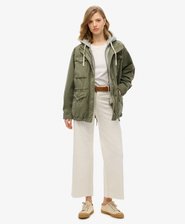 Jersey Hooded Military Jacket