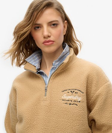 Country Club Fleece-Sweatshirt mit halblangem Reißverschluss Image 3