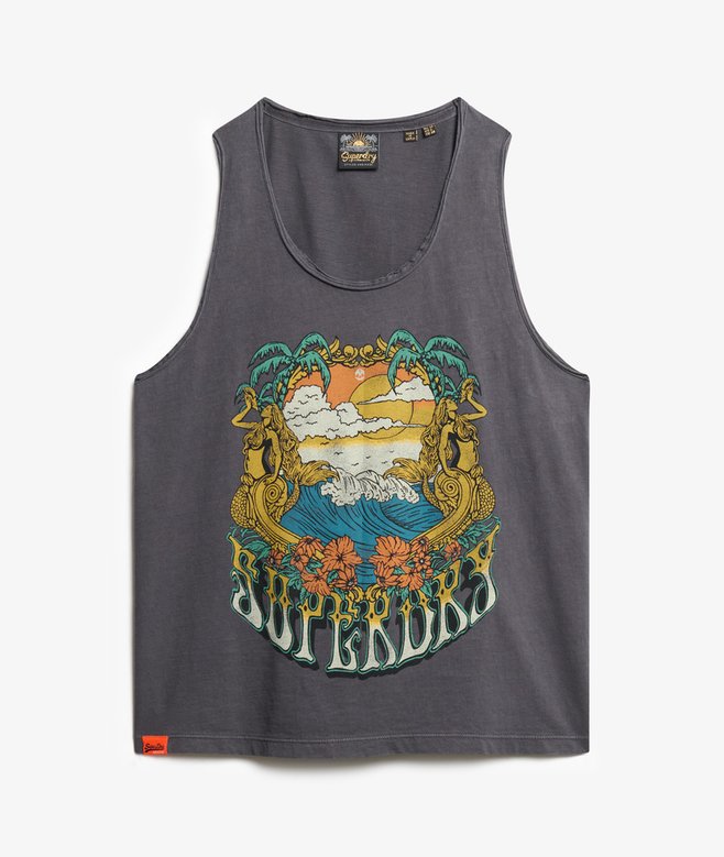 Psych Surf Graphic Racer Vest Top
