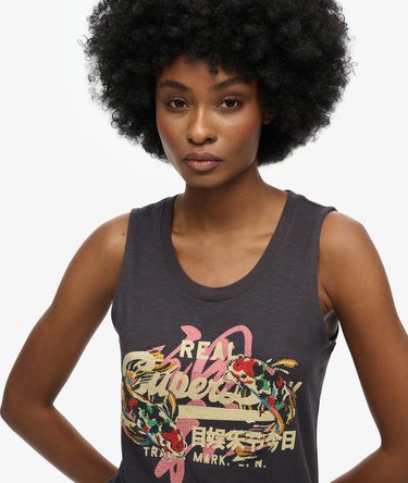 Vintage Logo Tokyo Scoop Neck Tank Top Image 3