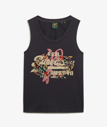 Vintage Logo Tokyo Scoop Neck Tank Top Image 5