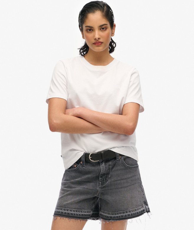 Mid Rise Cut Off Shorts