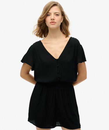 Short Sleeve Printed Playsuit Image 1