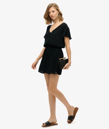 Short Sleeve Printed Playsuit Image 5