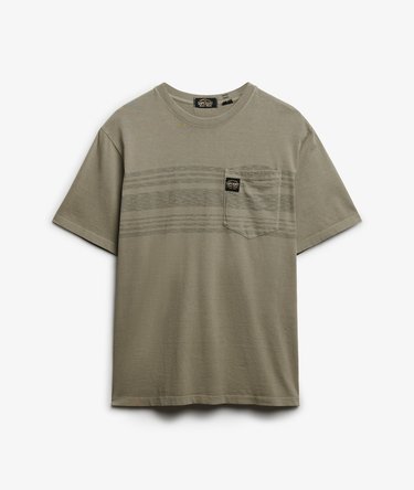 Contrast Stripe Pocket T-Shirt Image 5