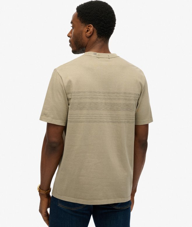 Contrast Stripe Pocket T-Shirt