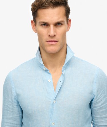 Vacation Long Sleeved Linen Shirt Image 3