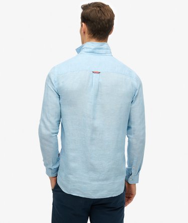 Vacation Long Sleeved Linen Shirt Image 4