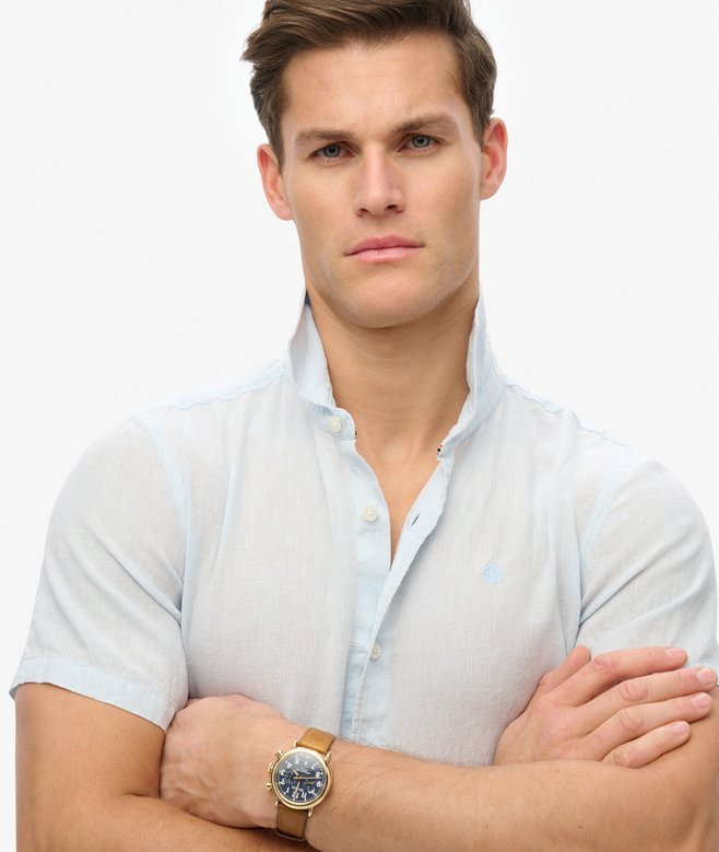 Embroidered Vacation Linen Shirt