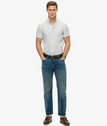 SD Embroidered Vacation Linen Shirt Image 2