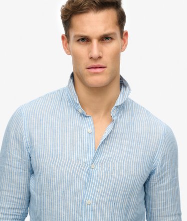 Vacation Long Sleeved Linen Shirt Image 2