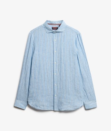 Vacation Long Sleeved Linen Shirt Image 6