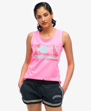 Outdoor Stripe Scoop Neck Tank Top