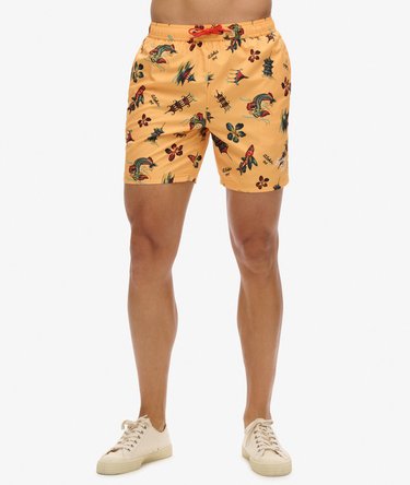 Recycled Hawaiian Print 17-inch Swim Shorts Image 7