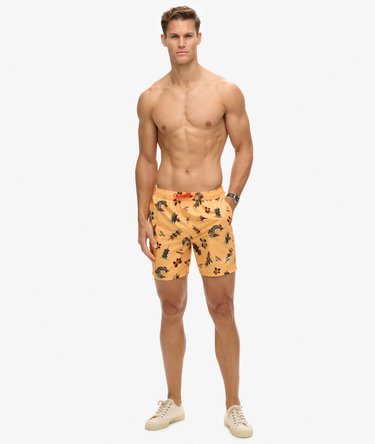 Recycled Hawaiian Print 17-inch Swim Shorts Image 4