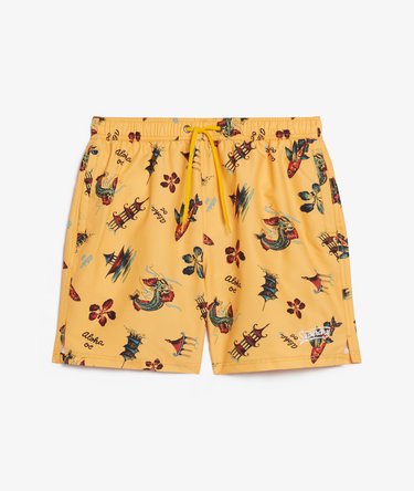 Recycled Hawaiian Print 17-inch Swim Shorts Image 11