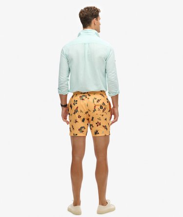 Recycled Hawaiian Print 17-inch Swim Shorts Image 6