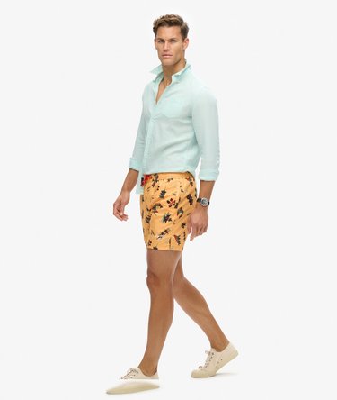 Recycled Hawaiian Print 17-inch Swim Shorts Image 5