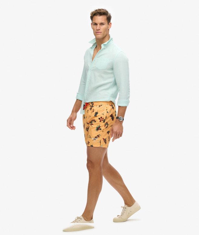 Recycled Hawaiian Print 17-inch Swim Shorts More Colours Available Price £27.99 Price reduced from £39.99 to You Save 30%
