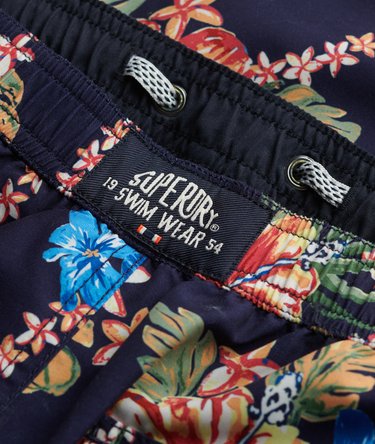 Hawaiian Print 16-Inch Swim Shorts Image 7