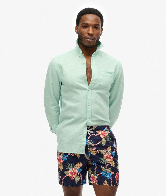 Hawaiian Print 16-Inch Swim Shorts More Colours Available Price £27.99 Price reduced from £39.99 to You Save 30%