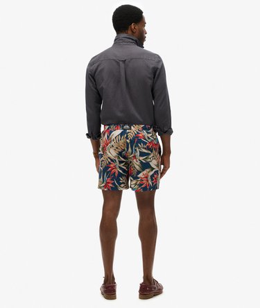 Short de bain à imprimé hawaïen longueur 43 cm Image 4