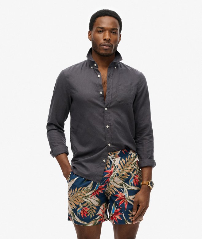 Hawaiian Print 16-Inch Swim Shorts More Colours Available Price £19.99 Price reduced from £39.99 to You Save 50%