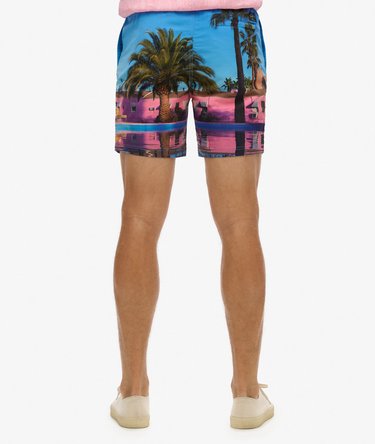 Photographic 17-inch Recycled Swim Shorts Image 8