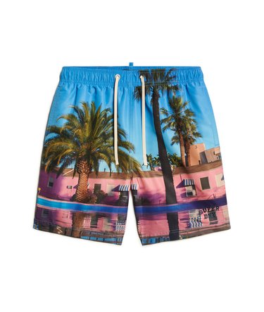 Photographic 17-inch Recycled Swim Shorts Image 11