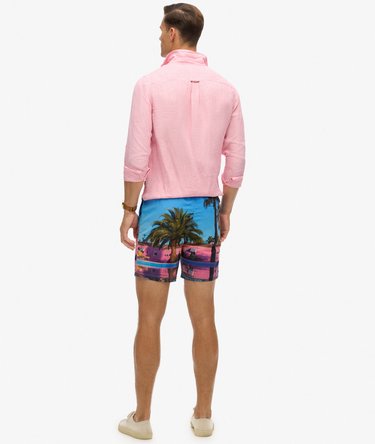 Photographic 17-inch Recycled Swim Shorts Image 6