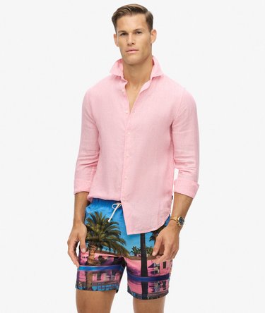 Photographic 17-inch Recycled Swim Shorts Image 3