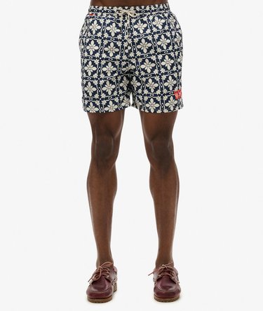17&quot; badshorts med kakelmönster Image 5