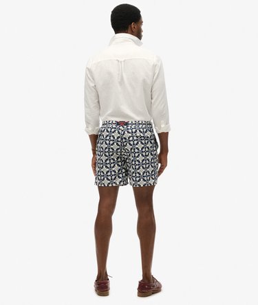 17&quot; badshorts med kakelmönster Image 4