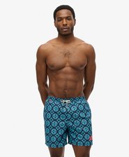 Tile Print 17-inch Swim Shorts