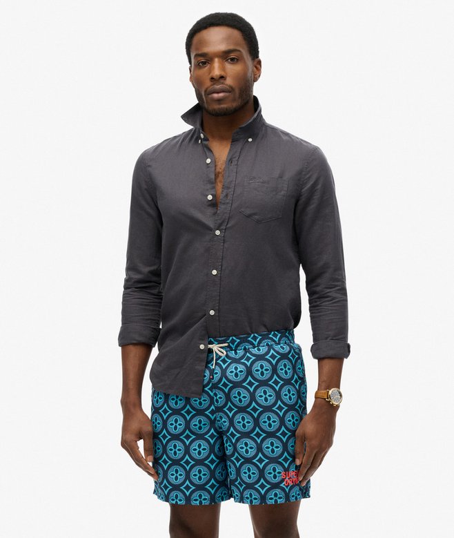 Tile Print 17-inch Swim Shorts (1) 5 out of 5 stars, 1 reviews More Colours Available Price £27.99 Price reduced from £39.99 to You Save 30%