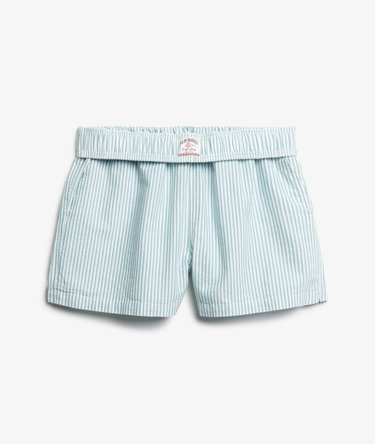 Organic Cotton Stripe Elasticated Shorts Image 6