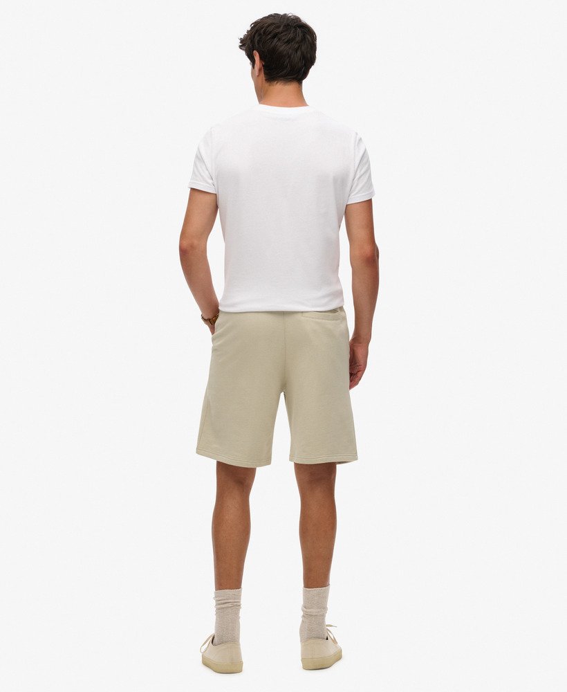 mens Essential Logo Jersey Shorts in Light Stone Beige | Superdry US