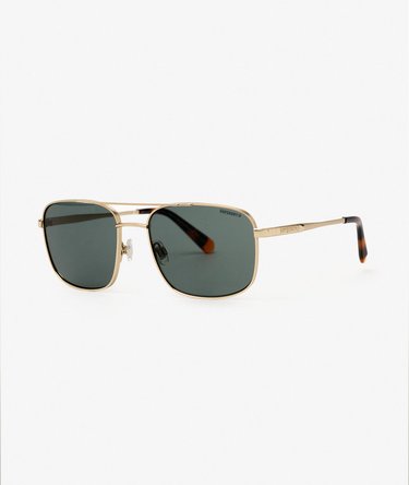 Square Metal Aviator Sunglasses Image 1