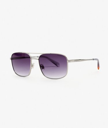 Square Metal Aviator Sunglasses Image 1