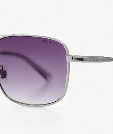 Square Metal Aviator Sunglasses Image 5