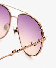 Lunettes de soleil aviateur &agrave; verres d&eacute;grad&eacute;s