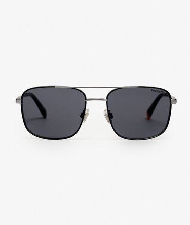Square Metal Aviator Sunglasses Image 3