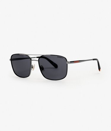 Square Metal Aviator Sunglasses Image 1
